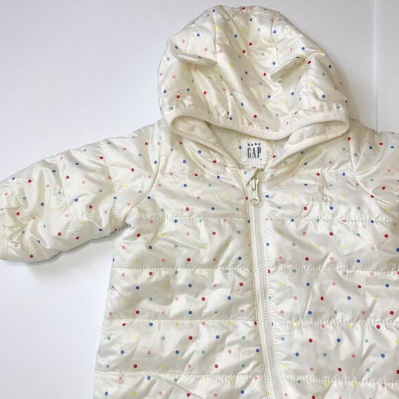 BabyGap Polka Dot infant Snowsuit 0-3M - Picture 4 of 4